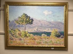 An Artagraph edition - Coastal landscape in gilt frame