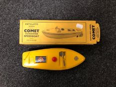 A Sutclffe Model - Comet clock work speed boat,