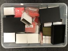 A large box of jewellery boxes