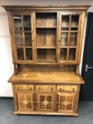 A Barker and Stonehouse flagstone dresser fitted with three drawers