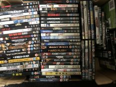 Three boxes of DVD's