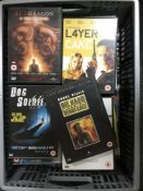 Four large crates of DVD's