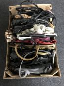 A box of hand bags