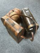 Three bottle carrying boxes