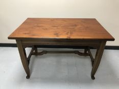 A mahogany side table