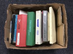 A box of car annuals,