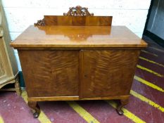 A continental walnut double door cabinet