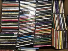 Two large boxes of CD's