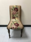 A 19th century mahogany side chair