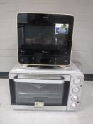 A Whirlpool Max jet fitness oven together with a Morphy Richards mini oven