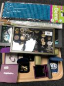 A large quantity of costume jewellery,