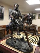 After Barye Fils & Emile Guillemin: An Arabian huntsman on horseback,