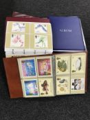 Fifteen albums of Royal Mail Stamp Card Series postcards