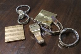 A quantity of wrist watches, gent's digital watch,