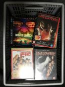 Four large crates of DVD's