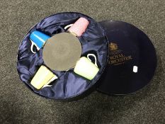 A Royal Worcester boxed harlequin coffee set