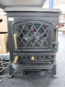 A contemporary electric fire