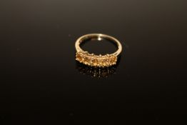 A 9ct gold citrine ring, size N CONDITION REPORT: 1.