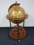 A globe drinks trolley
