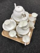 A tray of thirty-nine pieces of Duchess tea and dinner ware