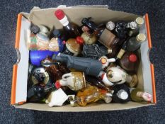 A box of alcohol miniatures