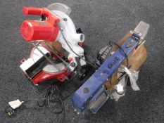 A Powercraft scroll saw and a Power Devil mitre saw
