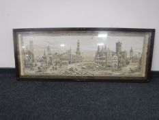 An antique oak framed tapestry - Brussels