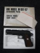 A boxed RMI model 1911 automatic pistol by Replica Models UK