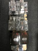 Approximately seventy nine Star Wars collectors models in cases with accompanying magazine