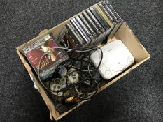 A box of Sony PS 1 mini with controller,