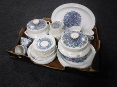 A box of 1970's Spanish dinner service and two wall plates
