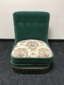 A mid 20th century chair in dralon fabric