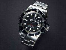 A RARE GENTLEMAN'S STAINLESS STEEL ROLEX OYSTER PERPETUAL DATE 