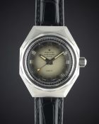 A GENTLEMAN'S STAINLESS STEEL ZENITH DEFY 28800 AUTOMATIC DIVERS WRIST WATCH CIRCA 1970s, REF. 01.