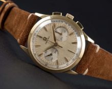A RARE GENTLEMAN'S 18K SOLID GOLD OMEGA CHRONOGRAPH WRIST WATCH CIRCA 1960, REF. OT 2872 15