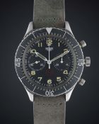 A GENTLEMAN'S STAINLESS STEEL GERMAN MILITARY HEUER 