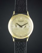 A RARE GENTLEMAN'S 18K SOLID GOLD JAEGER LECOULTRE 