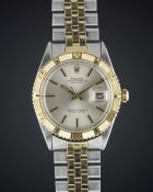 A RARE GENTLEMAN'S STEEL & GOLD ROLEX OYSTER PERPETUAL DATEJUST 