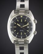 A GENTLEMAN'S STAINLESS STEEL AQUASTAR DUWARD CONTINUAL 200 METERS SUPER COMPRESSOR DIVERS
