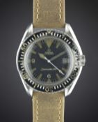 A RARE GENTLEMAN'S STAINLESS STEEL OMEGA SEAMASTER 300 