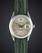 A GENTLEMAN'S STAINLESS STEEL ROLEX OYSTER PERPETUAL DATE WRIST WATCH CIRCA 1994, REF. 15200