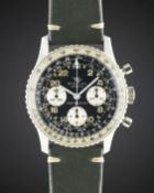 A GENTLEMAN'S STAINLESS STEEL BREITLING 24 HOUR COSMONAUTE CHRONOGRAPH WRIST WATCH CIRCA 1967,