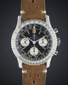 A GENTLEMAN'S STAINLESS STEEL BREITLING NAVITIMER CHRONOGRAPH WRIST WATCH CIRCA 1966, REF. 806