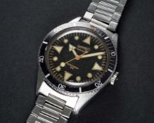 A VERY RARE GENTLEMAN'S STAINLESS STEEL EBERHARD & CO SCAFOGRAF 200 AUTOMATIC DIVERS BRACELET