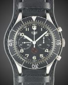 A GENTLEMAN'S STAINLESS STEEL GERMAN MILITARY HEUER 