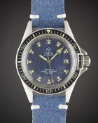 A GENTLEMAN'S STAINLESS STEEL YEMA SUPERMAN 990 FEET PATENT PENDING AUTOMATIC DIVERS WRIST WATCH