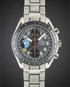 A GENTLEMAN'S STAINLESS STEEL OMEGA SPEEDMASTER 
