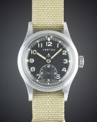 A RARE GENTLEMAN'S BRITISH MILITARY VERTEX W.W.W. WRIST WATCH CIRCA 1940s, PART OF THE 