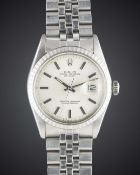 A GENTLEMAN'S STAINLESS STEEL ROLEX OYSTER PERPETUAL DATEJUST BRACELET WATCH CIRCA 1973, REF. 1603