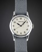A GENTLEMAN'S BRITISH MILITARY JAEGER LECOULTRE RAF PILOTS WRIST WATCH CIRCA 1940, WITH WHITE MOD